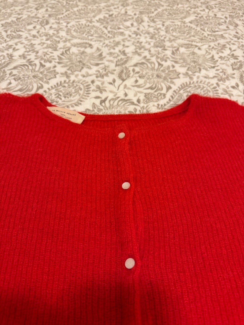 Sézane Gaspard Cardigan - Red - Size - M - Picture 5 of 8